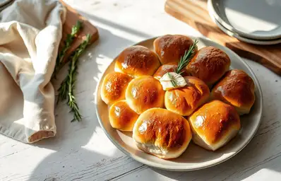 Rosemary Dinner Roll with Garlic Butter - Delicious Recipe