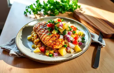 Delicious Sheet Pan Chicken with Pineapple Salsa Recipe