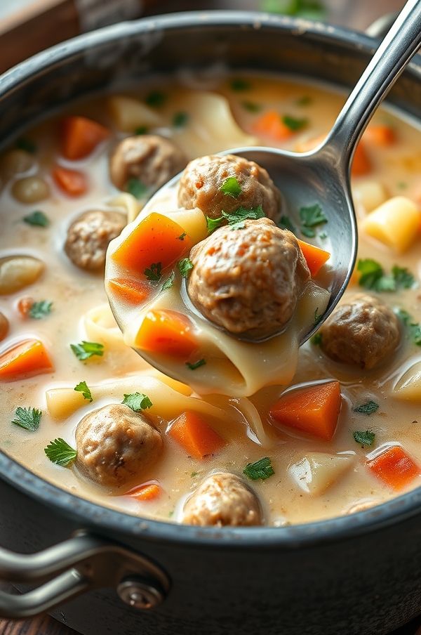 Delicious Swedish Meatball Soup Recipe for Cozy Nights