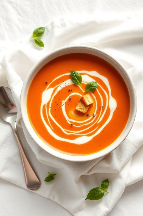 Instant Pot Roasted Red Pepper and Tomato Bisque Recipe